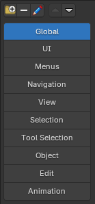Entries organized into collapsible folders