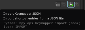Importing a Keymapper JSON