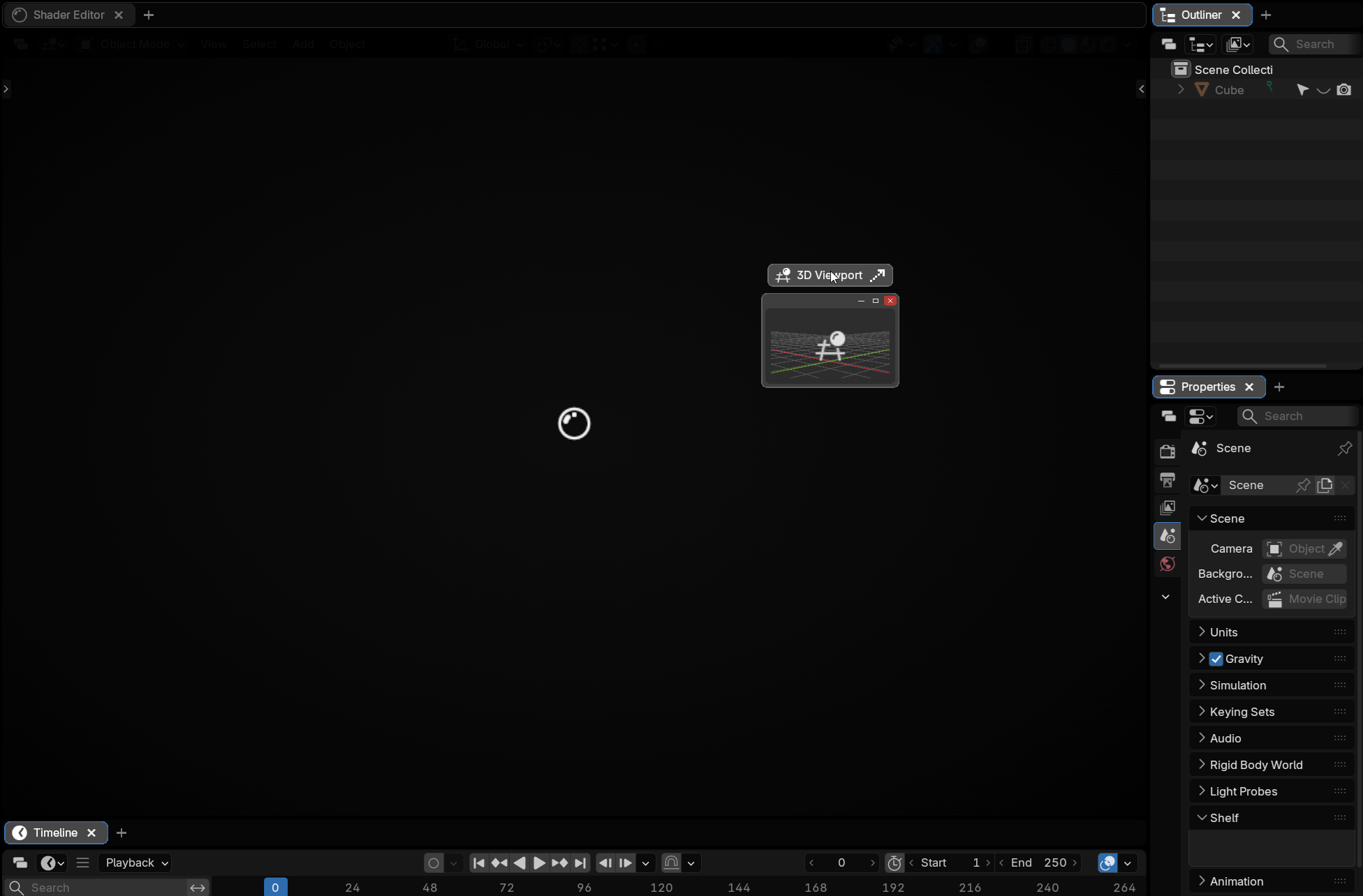 A tab dragged out of its bar: the editor it came from is dimmed, with the icon of the tab that takes over in the middle of it, while the dragged tab follows the cursor across the window